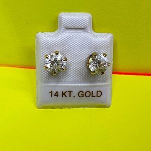 14kt gold earrings